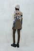 【RESTOCK】CIRCLE CUT-OUT MINI SKIRT -RUSTED BROWN- *Last1
